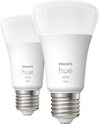 Набір світлодіодних ламп Philips Hue E27 9.5W 2 шт White (8719514289192) - зображення 2