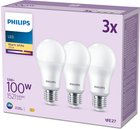 Набір світлодіодних ламп Philips A67 E27 13W 3 шт Warm White (8719514451391) - зображення 1