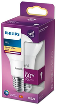 Żarówka LED Philips A60 E27 8W Warm White Matte (8718699769642) - obraz 2
