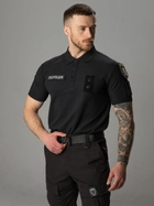 Поло тактическое мужское BEZET Полиция 9983 3XL Черное (2000235559203) - изображение 12