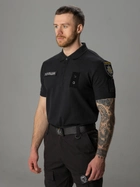 Поло тактическое мужское BEZET Полиция 9983 3XL Черное (2000235559203) - изображение 17
