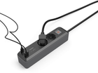Listwa przeciwprzepięciowa Hama 2 gniazda - USB Type-A - 2 x USB Type-C 1.4 m Black (4047443497314) - obraz 2