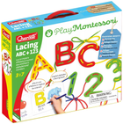 Zestaw edukacyjny Quercetti Play Montessori Przeplatanka ABC + 123 (5902447017359) - obraz 1