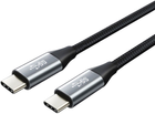 Kabel Montis USB Type C - USB Type C M/M 1 m Black (KAB-USB-0000007) - obraz 1