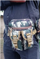 Сумка тактична на пояс, воєнна поясна сумка (камуфляж) ON-015 - зображення 7