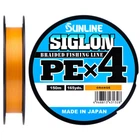 Шнур Sunline Siglon PE x4 150m (помаранчевий) #0.3/0.094mm 5lb/2.1kg