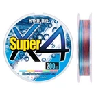 Шнур Duel Hardcore Super X4 200m 5Color #1.2/0.19mm 9kg