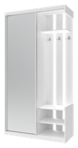 Передпокій Doros City One Door Білий 110х45х210 см