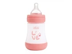 Бутылочка пластиковая Perfect 5 Love, Chicco, 150 мл (розовая), 20211.11.40