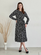 Платье миди весеннее женское Merlini Фори 700001202 2XL-3XL Черное (MER700001202_3) - изображение 3
