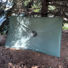Тактический пончо ВСУ (плащ-палатка) олива (XXXL) (LE25073) - изображение 8