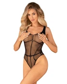 Эротическое женское Боди Obsessive B336 crotchless teddy Чёрный S/M/L (SO9755)