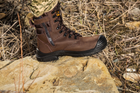 Берці тактичні. Чоловічі бойові черевики з водостійкою мембраною Мaxsteel Waterproof Brown 40 (258мм) коричневі - зображення 9