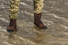 Берцы тактические. Мужские боевые ботинки с водостойкой мембраной Maxsteel Waterproof Brown 40 (258мм) коричневые - изображение 10