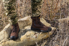 Берцы тактические. Мужские боевые ботинки с водостойкой мембраной Maxsteel Waterproof Brown 48 (318мм) коричневые - изображение 4
