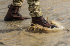 Берцы тактические. Мужские боевые ботинки с водостойкой мембраной Maxsteel Waterproof Brown 48 (318мм) коричневые - изображение 11