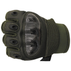 Рукавички тактичні MFH Tactical Gloves Mission - Олива L - зображення 3