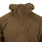 Кофта Alpha Hoodie Tactical Jacket - Grid Fleece Helikon-Tex Coyote S - изображение 10