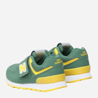 Дитячі кросівки для хлопчика New Balance 574 IV574CJ1 23.5 (7US) Зелений/Жовтий (196307118231) - зображення 4