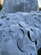Сетка бесшумная маскировочная камуфляжная ТМ GERC 6х9 м зима (SMW-1_23 6/9) - изображение 4