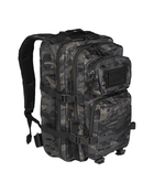 Рюкзак Тактический Mil-Tec лазер 36 л Черный камуфляж US ASSAULT PACK LG LASER CUT DARK CAMO (14002780-36)