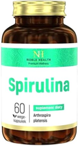 Suplement diety Noble Health Spirulina 60 kapsułek (5903068651601)