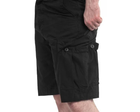 Тактичні шорти Brandit BDU (Battle Dress Uniform) Ripstop black, чорний 3XL - зображення 5