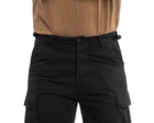 Тактичні шорти Brandit BDU (Battle Dress Uniform) Ripstop black, чорний 3XL - зображення 6