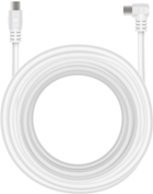 Kabel Arcas Koaksjalny-F - Koaksjalny-F 15 m White (93720015) - obraz 1