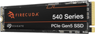 Dysk SSD Seagate FireCuda 540 1TB M.2 PCI Express 5.0 3D NAND TLC (ZP1000GM3A004) - obraz 3