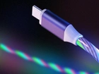 Kabel LED Reekin 3in1 micro-USB - Lightning + USB Type-C - USB Type A 1 m White (CAB-020-1M) - obraz 4