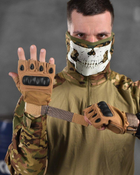 Тактические беспалые перчатки 2XL койот (11137) - изображение 4