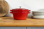Набор чугунной посуды Staub з кришкою Red 24 см 3 елементи (3272340054556) - зображення 3