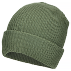 Шапка акриловая крупной вязки Beanie Cap Olive - изображение 5