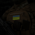 Нашивка Ukraine M-Tac Laser Cut Coyote/Yellow/Blue/GID - изображение 4