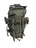 Рюкзак сумка Mil-Tec 65 - 80 л Хаки двухлямковый с регулируемыми ремнями креплением для каримата из водонепроницаемого полиэстра полевой для походов - изображение 1