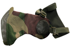 Маска для страйкболу із захистом вух із вентиляцією, Тактична маска зелена з сіткою на обличчя Multicam UKR - зображення 3