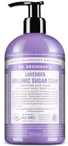 Mydło w płynie Dr. Bronner’s Organic Sugar Lavender 355 ml (0018787830512) - obraz 1