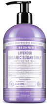 Рідке мило Dr. Bronner’s Organic Sugar Lavender 355 мл (0018787830512) - зображення 1