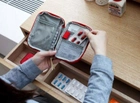 Мини-аптечка в сумку, дорожная, органайзер для лекарств 18x13см Красный ( код: IBH053R ) - изображение 5