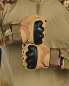 Тактические штурмовые полнопалые перчатки 2XL койот (11837) - изображение 4