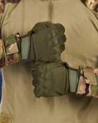 Тактические штурмовые полнопалые перчатки L олива (17038) - изображение 3