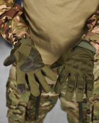 Тактические штурмовые полнопалые перчатки XL олива (17038) - изображение 4