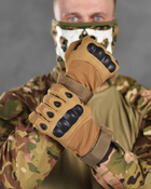 Тактичні повнопалі рукавички L койот (11134) - зображення 4