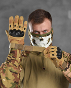 Тактические штурмовые полнопалые перчатки XL койот (11837) - изображение 2