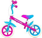 Rowerek biegowy Milly Mally Dragon Różowo-niebieski (5901761124835) - obraz 1