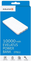 Powerbank Evelatus Universal Power Bank EPB02 10000mAh White (4751024972168) - obraz 1