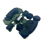 Противоударные мягкие подушки с эффектом памяти для шлема (каски) FAST Mich GEN4 Olive - изображение 3