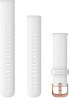 Ремінець силіконовий Garmin QuickFit 18 мм White (753759274917) - зображення 1