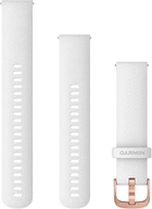 Pasek silikonowy Garmin do Vivomove 3 / Venu / Vivomove Style 20 mm White (753759243593) - obraz 1